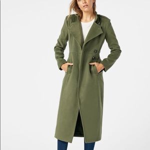 JustFab Green Trench Coat